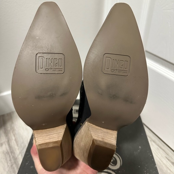 NWT Dingo black leather suede boots size 8 - Picture 4 of 6